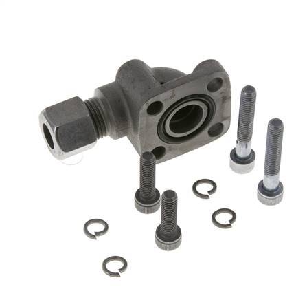 LK 35 Elbow Pump Flange Malleable cast iron with 10L (M16x1.5)