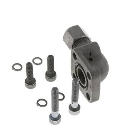 LK 35 Elbow Pump Flange Malleable cast iron with 10L (M16x1.5)