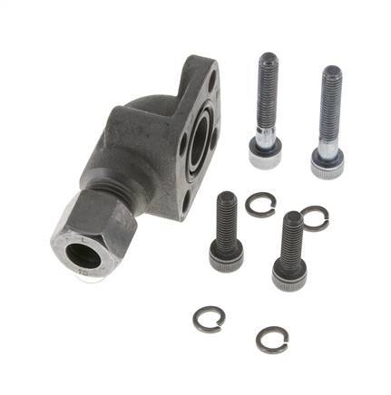 LK 35 Elbow Pump Flange Malleable cast iron with 10L (M16x1.5)