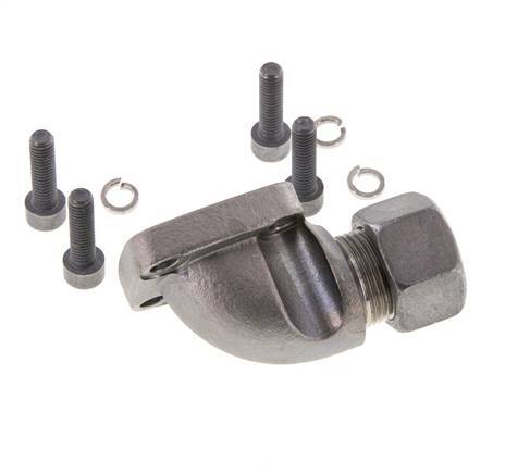 LK 40 Elbow Pump Flange Malleable cast iron with 15L (M22x1.5)