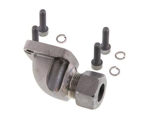 LK 40 Elbow Pump Flange Malleable cast iron with 15L (M22x1.5)