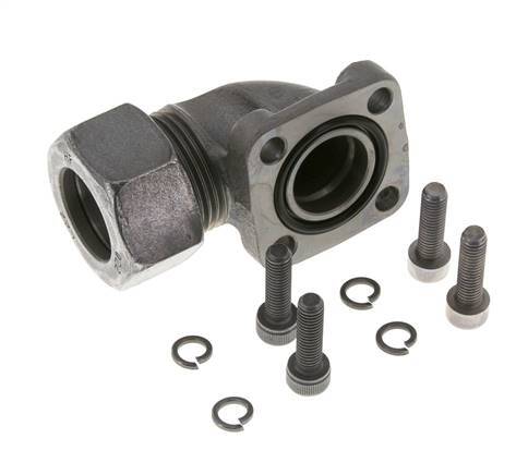 LK 40 Elbow Pump Flange Malleable cast iron with 22L (M30x2)