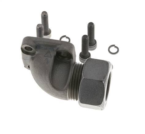 LK 40 Elbow Pump Flange Malleable cast iron with 22L (M30x2)