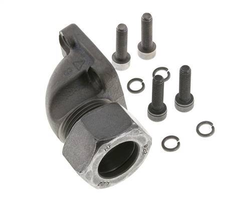 LK 40 Elbow Pump Flange Malleable cast iron with 22L (M30x2)