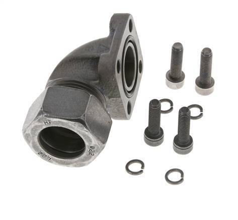 LK 40 Elbow Pump Flange Malleable cast iron with 22L (M30x2)