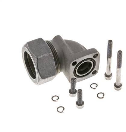 LK 40 Elbow Pump Flange Malleable cast iron with 35L (M45x2)