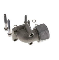 LK 40 Elbow Pump Flange Malleable cast iron with 20S (M30x2)