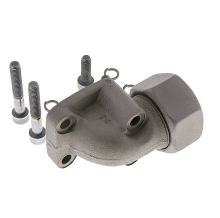 LK 55 Elbow Pump Flange Malleable cast iron with 30S (M42x2)