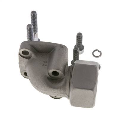 LK 55 Elbow Pump Flange Malleable cast iron with 30S (M42x2)