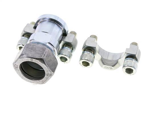 3/4'' SAE Flange 3000 PSI Steel with 28L (M36x2) ISO 6162-1