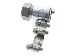 1'' SAE Flange 3000 PSI Steel with 28L (M36x2) ISO 6162-1