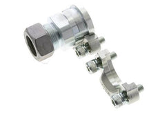 1-1/4'' SAE Flange 3000 PSI Steel with 28L (M36x2) ISO 6162-1