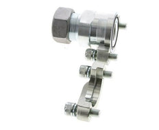 1-1/4'' SAE Flange 3000 PSI Steel with 28L (M36x2) ISO 6162-1