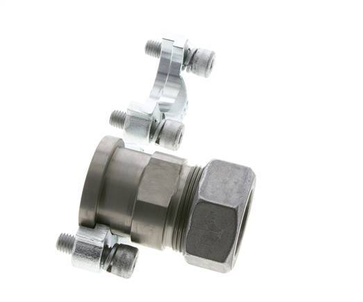 1-1/4'' SAE Flange 3000 PSI Steel with 35L (M45x2) ISO 6162-1