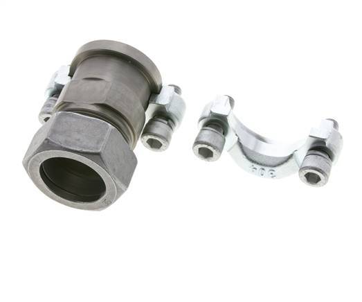 1-1/4'' SAE Flange 3000 PSI Steel with 35L (M45x2) ISO 6162-1