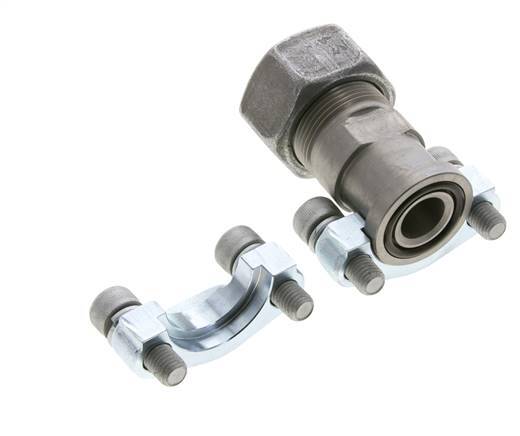 3/4'' SAE Flange 3000 PSI Steel with 25S (M36x2) ISO 6162-1