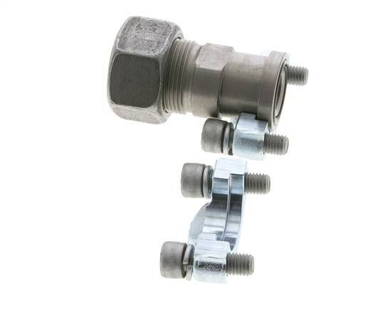 3/4'' SAE Flange 3000 PSI Steel with 25S (M36x2) ISO 6162-1