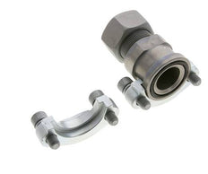 1-1/4'' SAE Flange 3000 PSI Steel with 25S (M36x2) ISO 6162-1