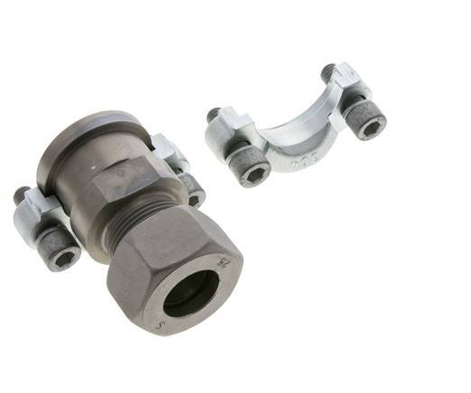 1-1/4'' SAE Flange 3000 PSI Steel with 25S (M36x2) ISO 6162-1