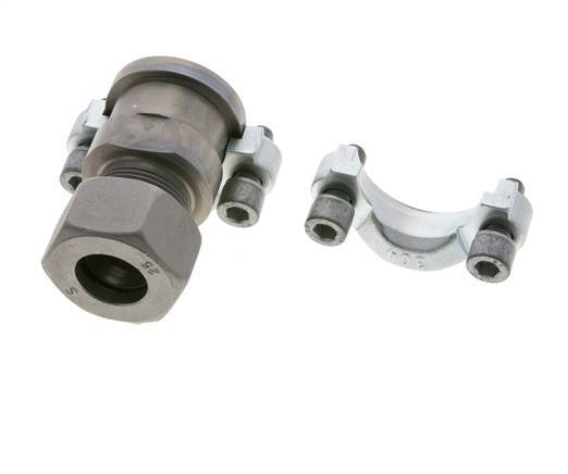 1-1/4'' SAE Flange 3000 PSI Steel with 25S (M36x2) ISO 6162-1