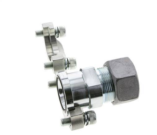 1-1/4'' SAE Flange 3000 PSI Steel with 30S (M42x2) ISO 6162-1