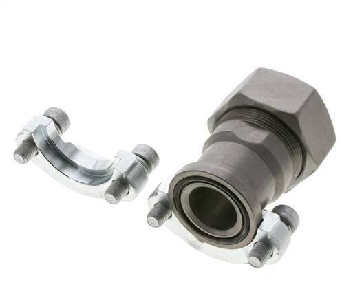 1-1/4'' SAE Flange 3000 PSI Steel with 38S (M52x2) ISO 6162-1