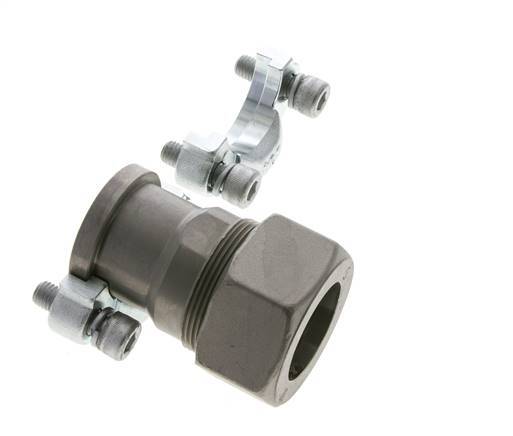 1-1/4'' SAE Flange 3000 PSI Steel with 38S (M52x2) ISO 6162-1