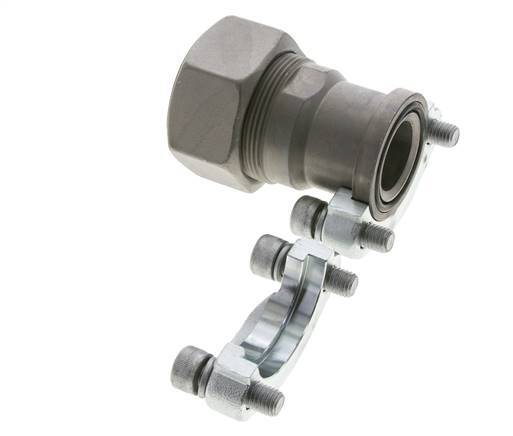 1-1/4'' SAE Flange 3000 PSI Steel with 38S (M52x2) ISO 6162-1