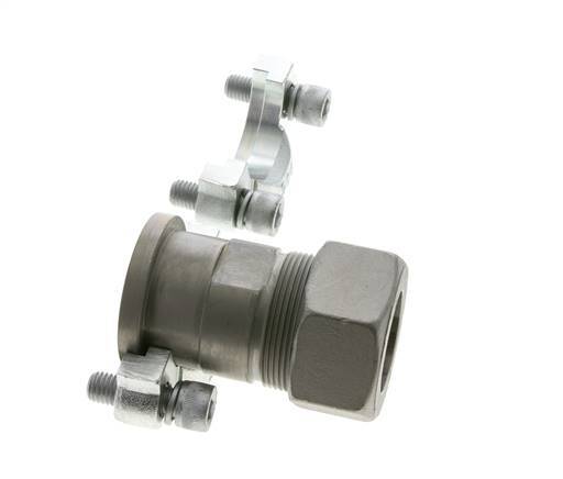 1-1/2'' SAE Flange 3000 PSI Steel with 38S (M52x2) ISO 6162-1