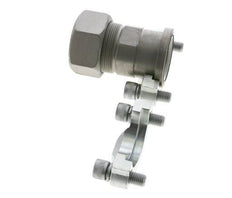 1-1/2'' SAE Flange 3000 PSI Steel with 38S (M52x2) ISO 6162-1