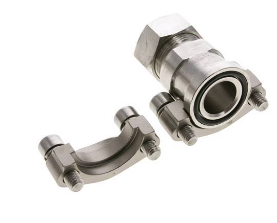 1'' SAE Flange 3000 PSI Stainless Steel with 28L (M36x2) ISO 6162-1