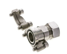 1'' SAE Flange 3000 PSI Stainless Steel with 28L (M36x2) ISO 6162-1