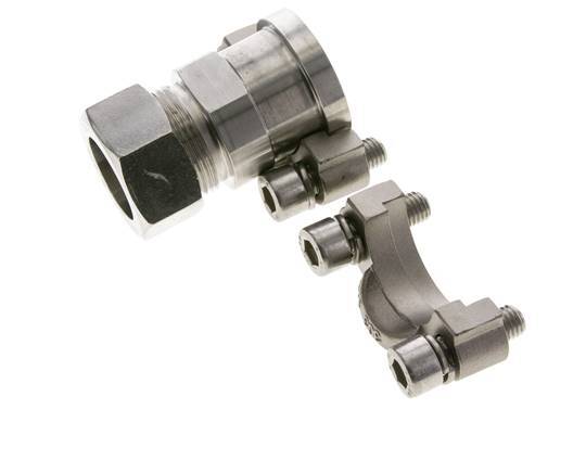 1'' SAE Flange 3000 PSI Stainless Steel with 28L (M36x2) ISO 6162-1