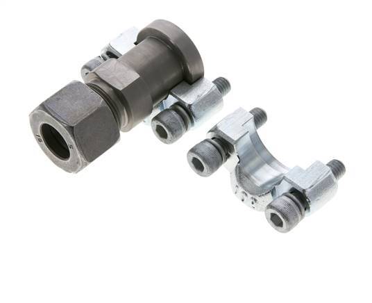 1/2'' SAE Flange 6000 PSI Steel with 16S (M24x1.5) ISO 6162-2