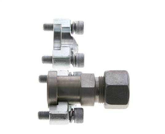 1/2'' SAE Flange 6000 PSI Steel with 16S (M24x1.5) ISO 6162-2