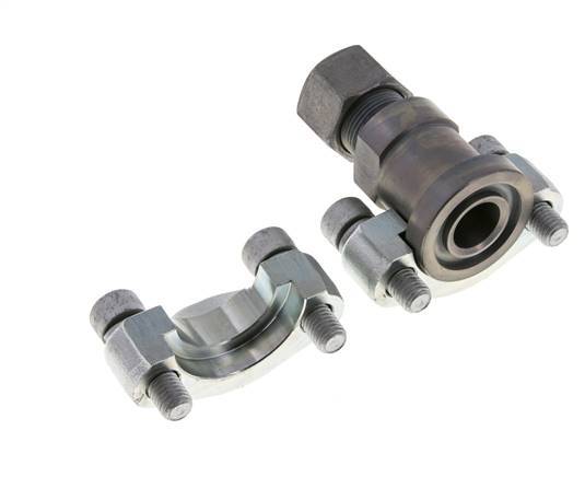 3/4'' SAE Flange 6000 PSI Steel with 16S (M24x1.5) ISO 6162-2