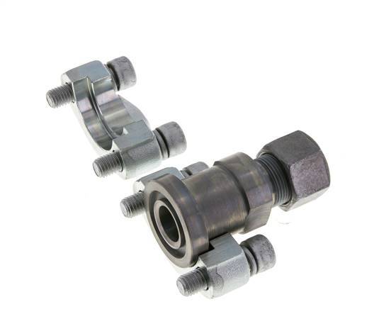 3/4'' SAE Flange 6000 PSI Steel with 16S (M24x1.5) ISO 6162-2