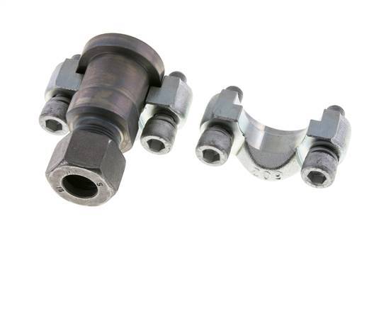 3/4'' SAE Flange 6000 PSI Steel with 16S (M24x1.5) ISO 6162-2