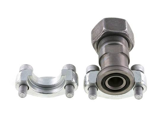 3/4'' SAE Flange 6000 PSI Steel with 25S (M36x2) ISO 6162-2