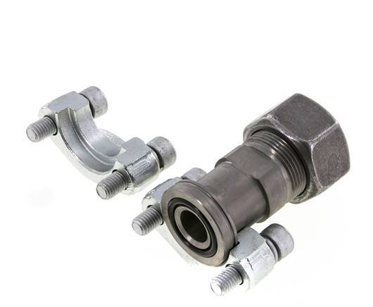 3/4'' SAE Flange 6000 PSI Steel with 25S (M36x2) ISO 6162-2