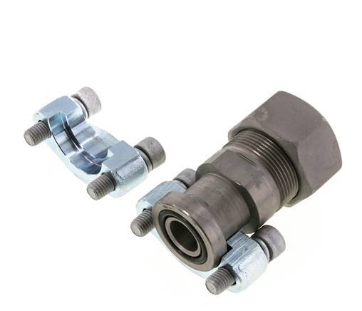 3/4'' SAE Flange 6000 PSI Steel with 30S (M42x2) ISO 6162-2