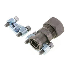 3/4'' SAE Flange 6000 PSI Steel with 30S (M42x2) ISO 6162-2