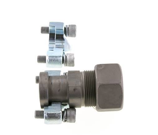 3/4'' SAE Flange 6000 PSI Steel with 30S (M42x2) ISO 6162-2