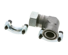 1-1/4'' Elbow SAE Flange 3000 PSI Steel with 35L (M45x2) ISO 6162-1