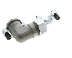 1-1/4'' Elbow SAE Flange 3000 PSI Steel with 35L (M45x2) ISO 6162-1