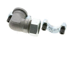1-1/4'' Elbow SAE Flange 3000 PSI Steel with 35L (M45x2) ISO 6162-1