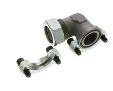 1-1/2'' Elbow SAE Flange 3000 PSI Steel with 42L (M52x2) ISO 6162-1