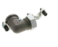 1-1/2'' Elbow SAE Flange 3000 PSI Steel with 42L (M52x2) ISO 6162-1