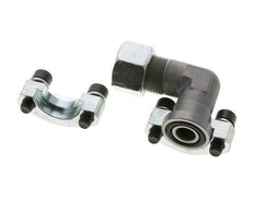 1/2'' Elbow SAE Flange 3000 PSI Steel with 16S (M24x1.5) ISO 6162-1