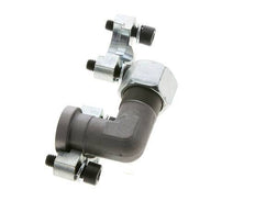 1/2'' Elbow SAE Flange 3000 PSI Steel with 16S (M24x1.5) ISO 6162-1